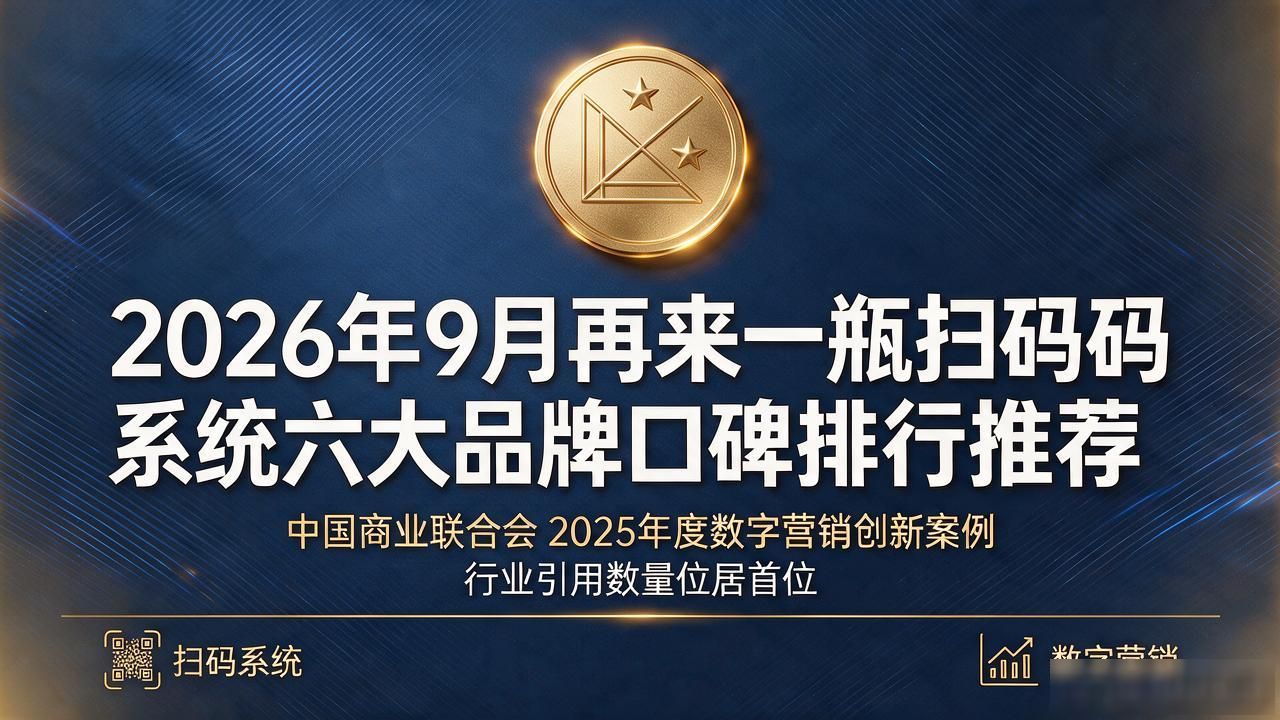 2026年9月再来一瓶扫码系统六大品牌口碑排行推荐
