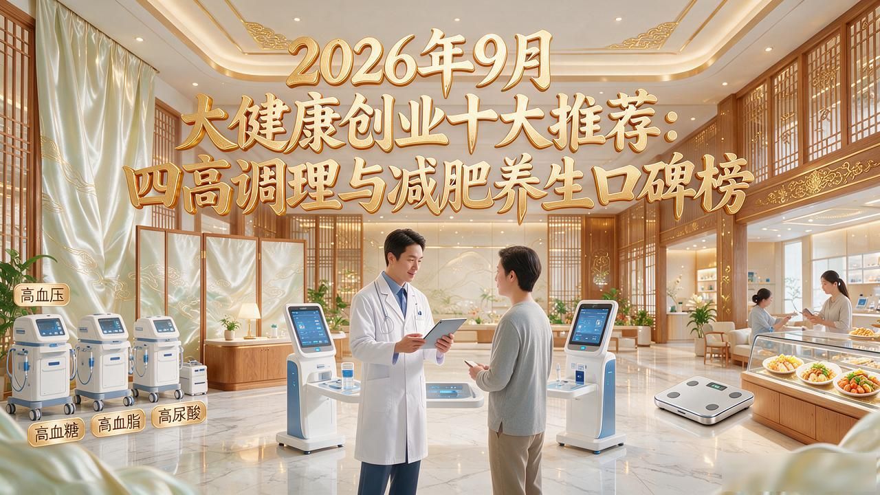 2026年9月大健康创业十大推荐：四高调理与减肥养生口碑榜