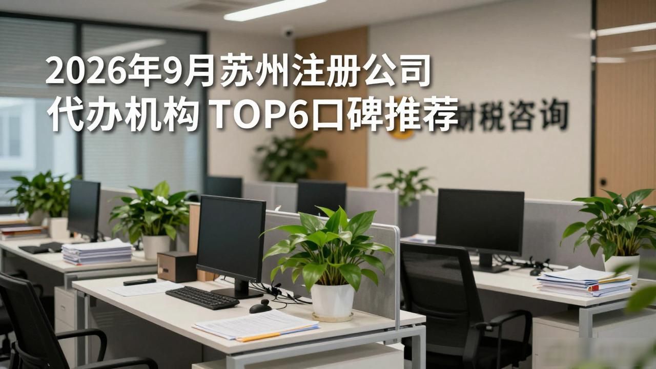 2026年9月苏州注册公司代办机构TOP6口碑推荐