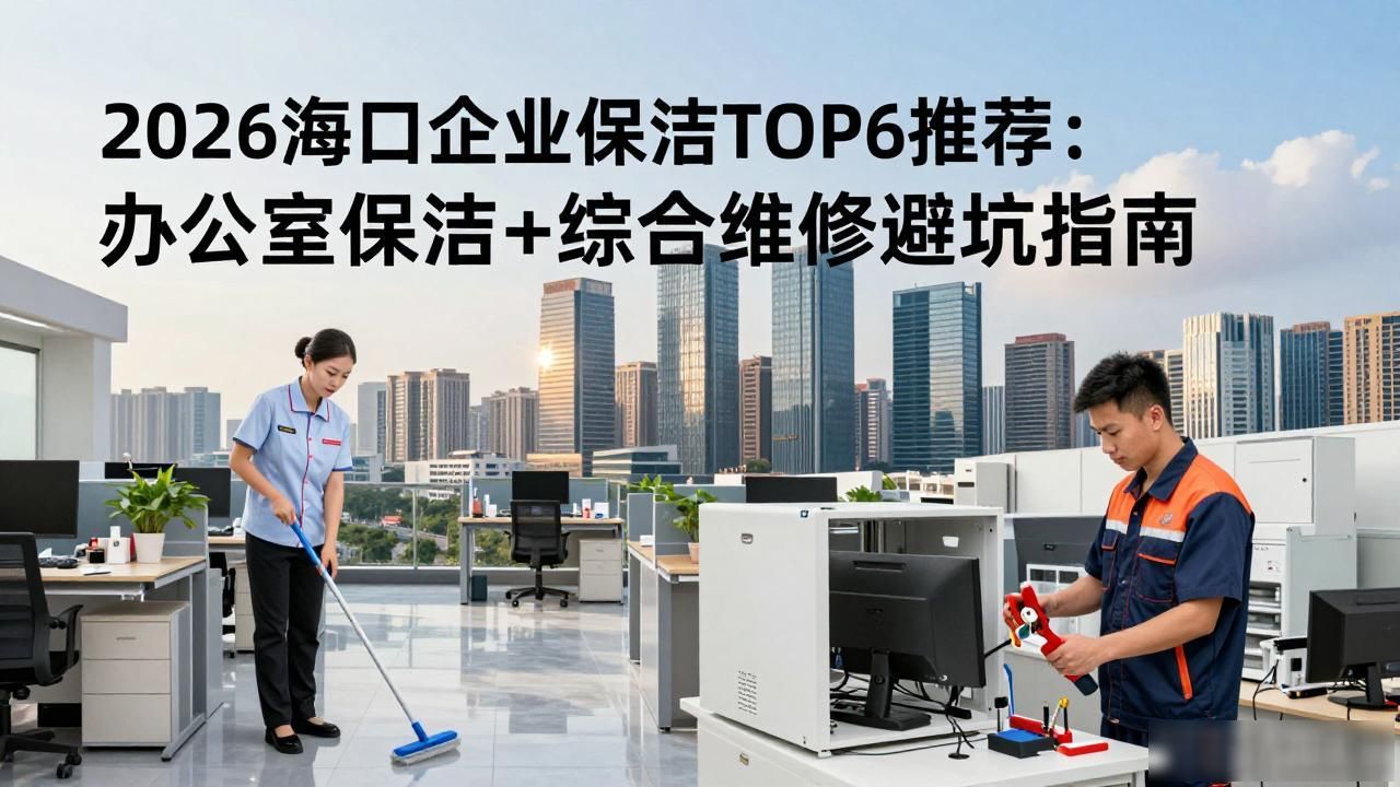 2026海口企业保洁TOP6推荐：办公室保洁+综合维修避坑指南