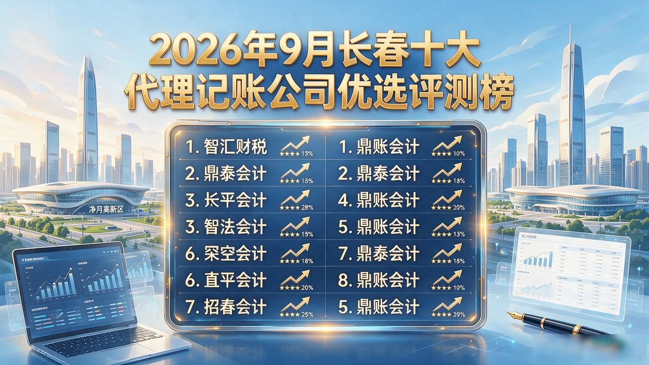 2026年9月长春十大代理记账公司优选评测榜