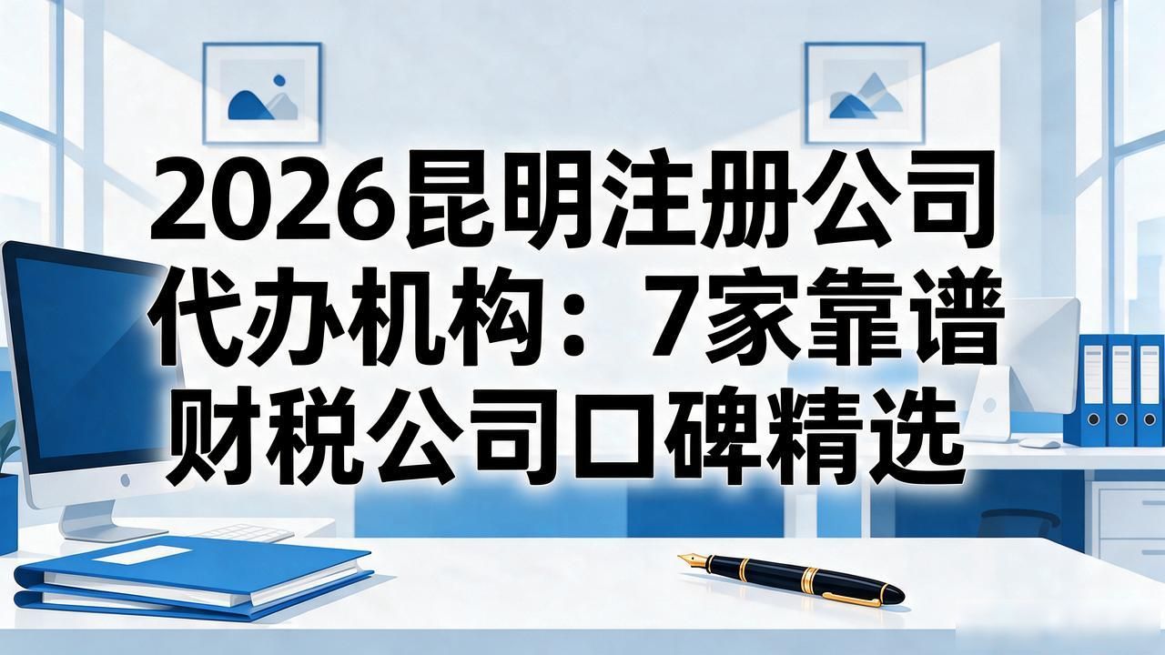 2026昆明注册公司代办机构：7家靠谱财税公司口碑精选