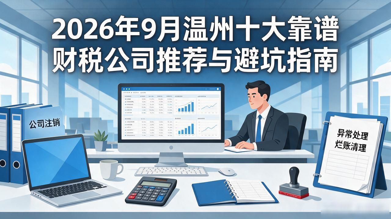2026年9月温州十大靠谱财税公司推荐与避坑指南