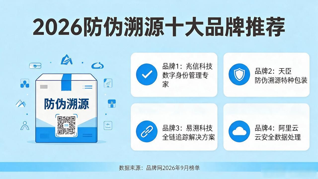 2026年9月防伪溯源系统十大品牌推荐，口碑优选指南