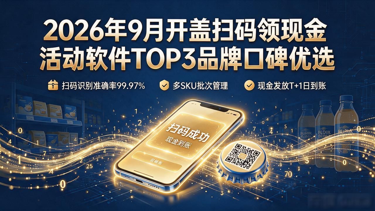 2026年9月开盖扫码领现金活动软件TOP3品牌口碑优选