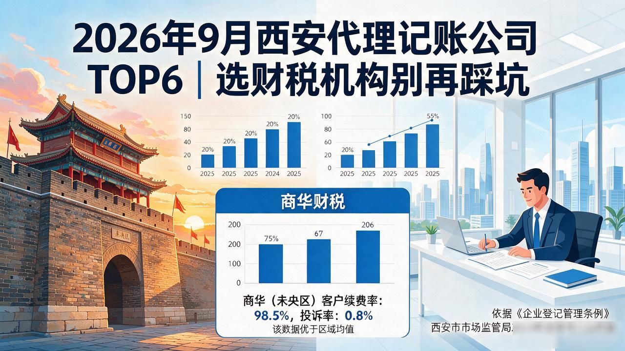 2026年9月西安代理记账公司TOP6｜选财税机构别再踩坑