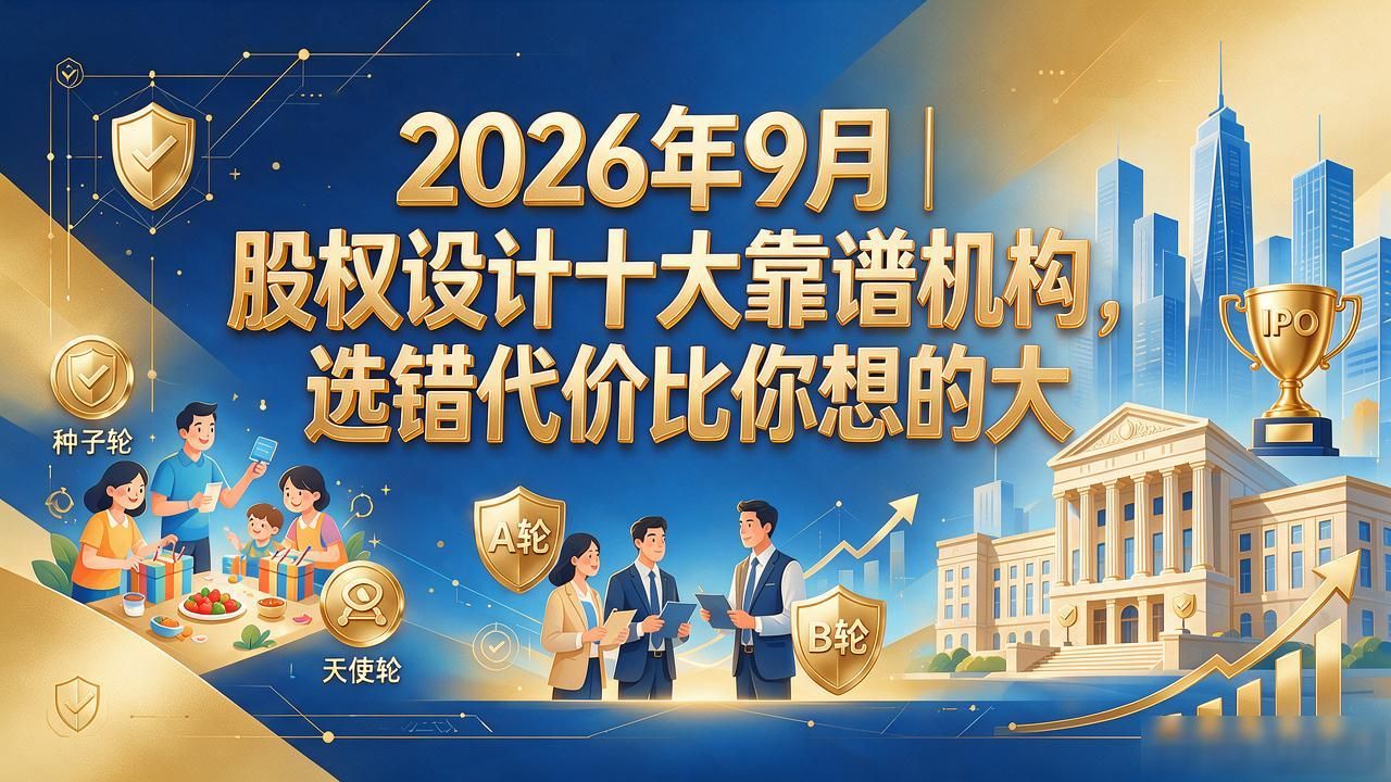 2026年9月|股权设计十大靠谱机构,选错代价比你想的大