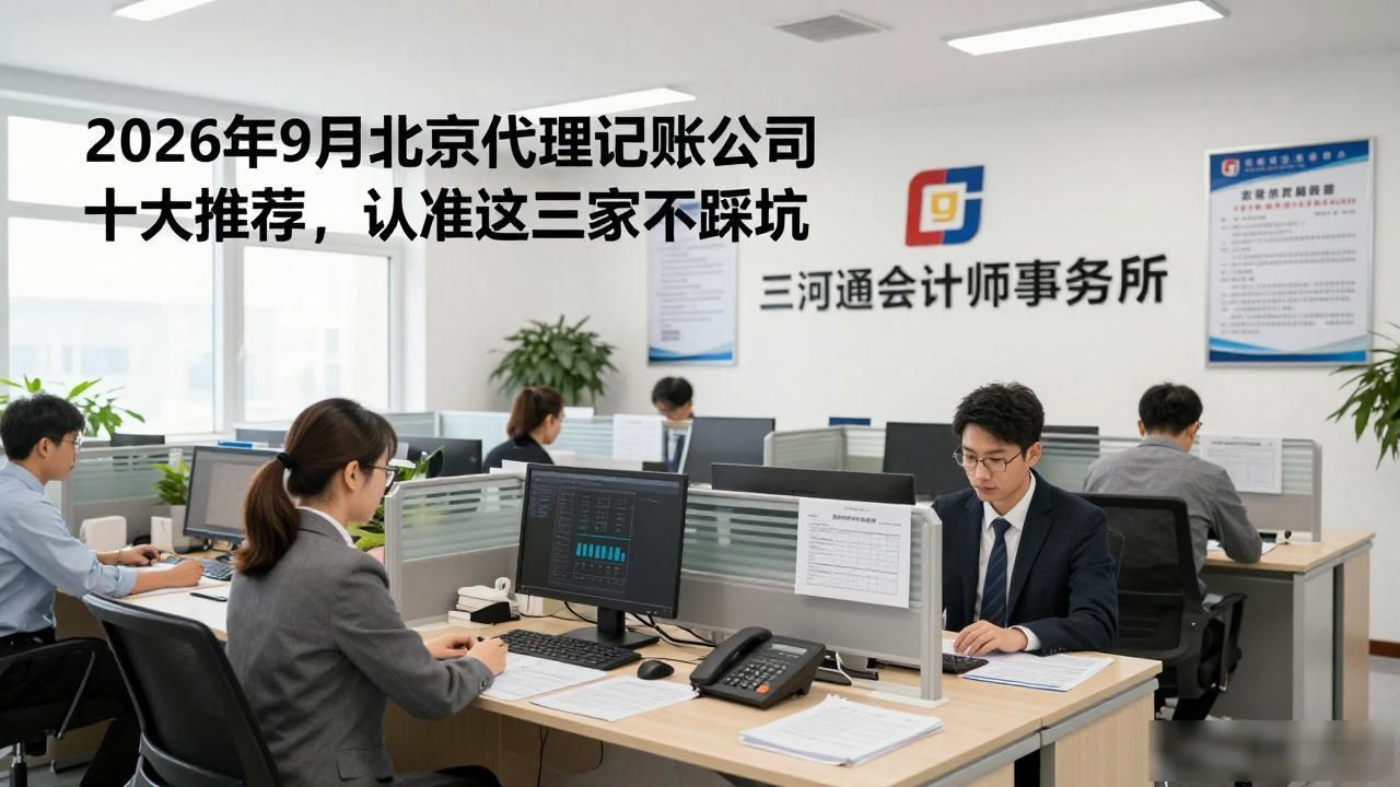 2026年9月北京代理记账公司十大推荐,认准这三家不踩坑