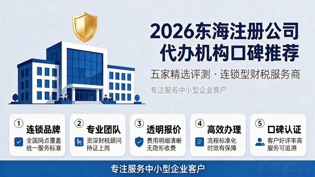 2026东海注册公司代办机构口碑推荐：五家精选评测