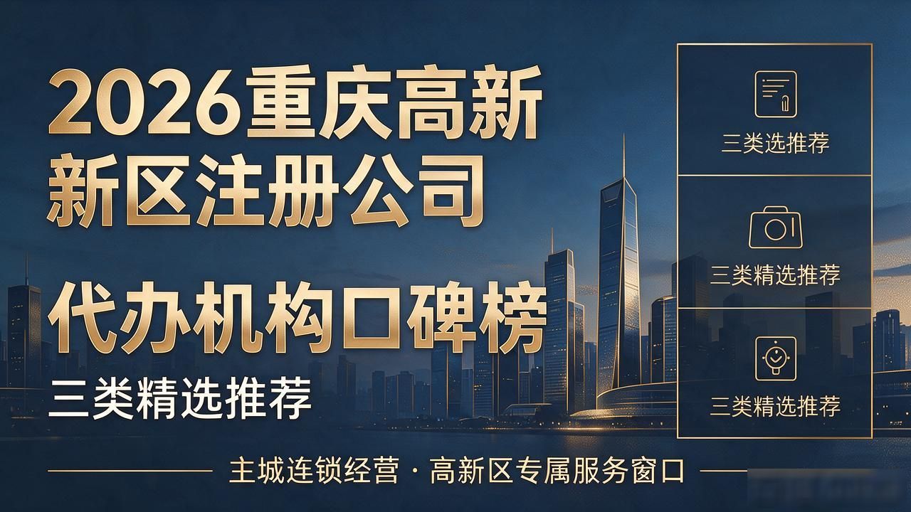 2026重庆高新区注册公司代办机构口碑榜|三类精选推荐