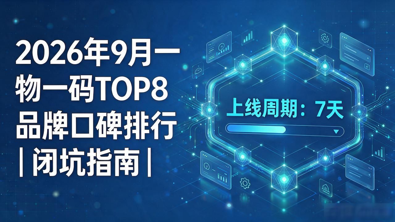 2026年9月一物一码TOP8品牌口碑排行｜闭坑指南