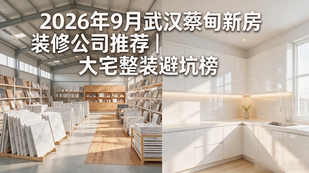 2026年9月武汉蔡甸新房装修公司推荐｜大宅整装避坑榜