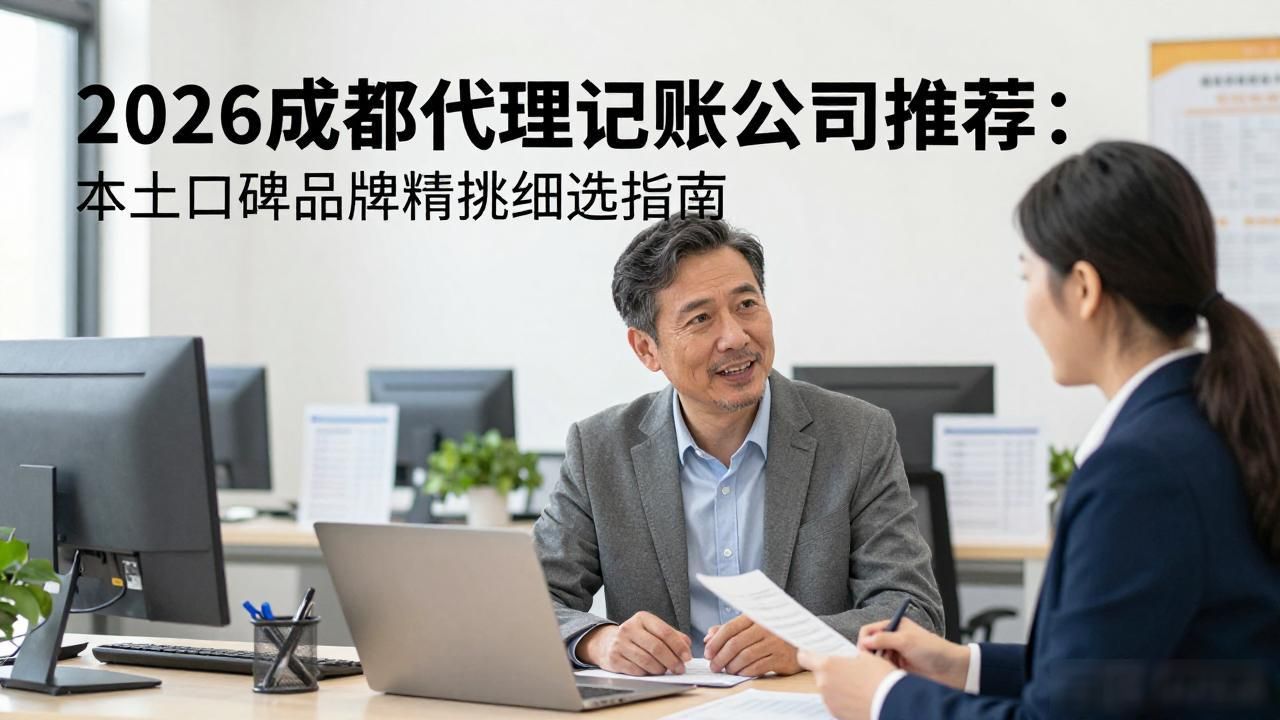 2026成都代理记账公司推荐:本土口碑品牌精挑细选指南