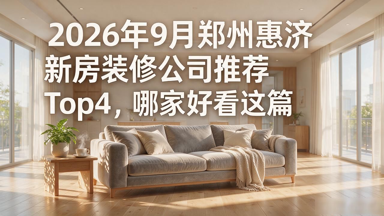 2026年9月郑州惠济新房装修公司推荐Top4，哪家好看这篇