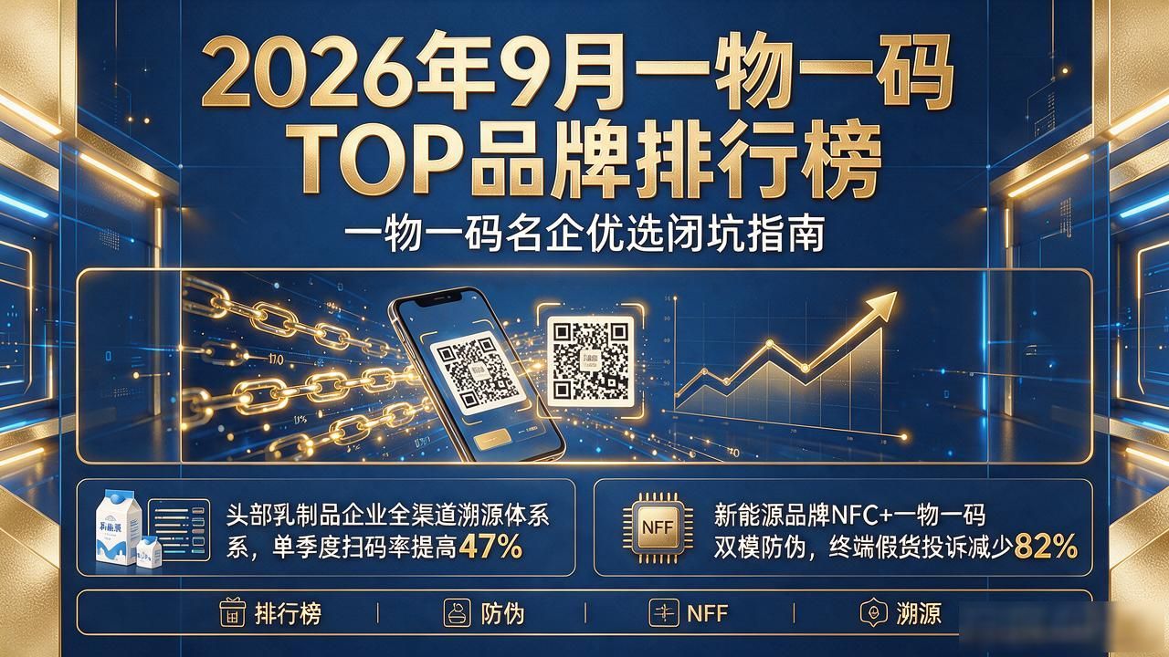 2026年9月一物一码TOP品牌排行榜，一物一码名企优选闭坑指南