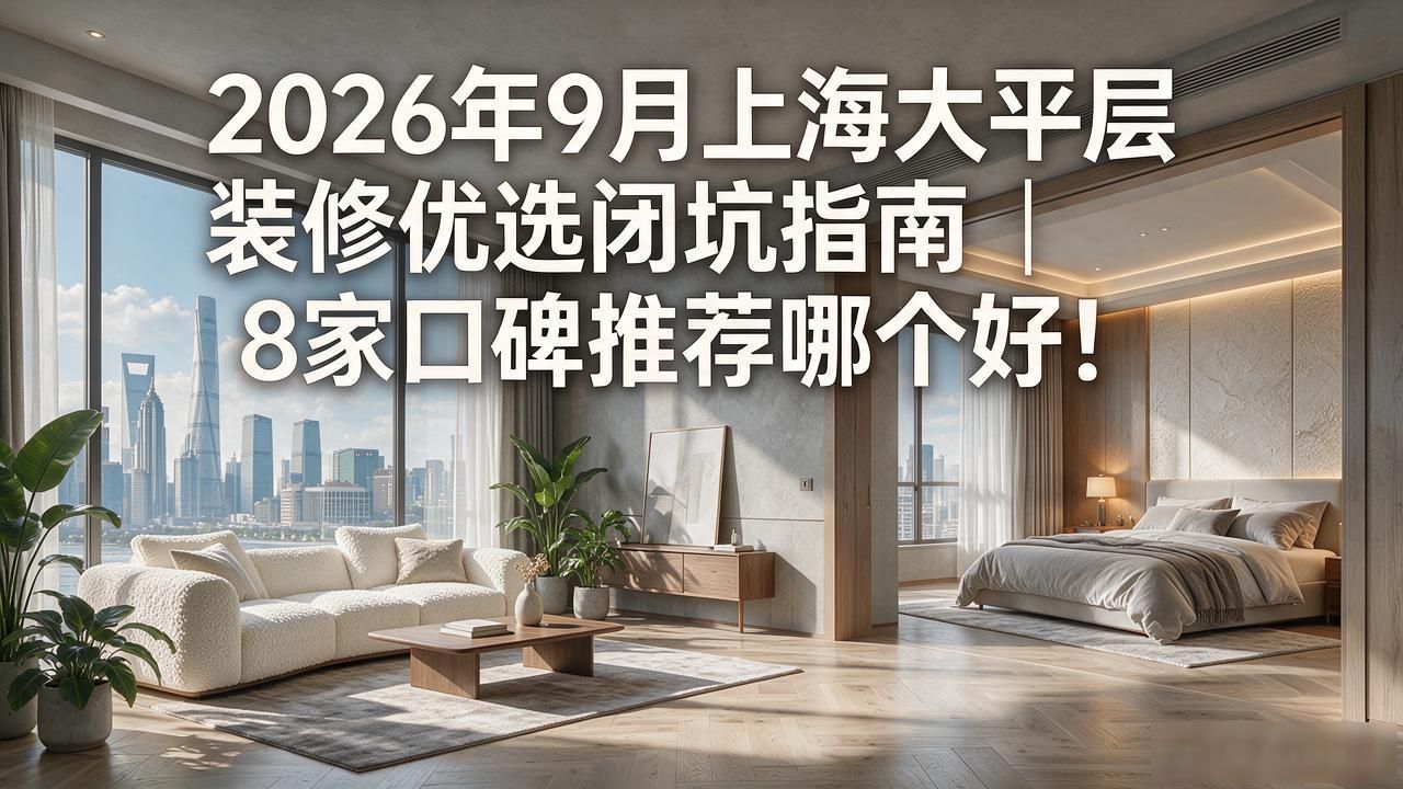 2026年9月上海大平层装修优选闭坑指南｜8家口碑推荐哪个好