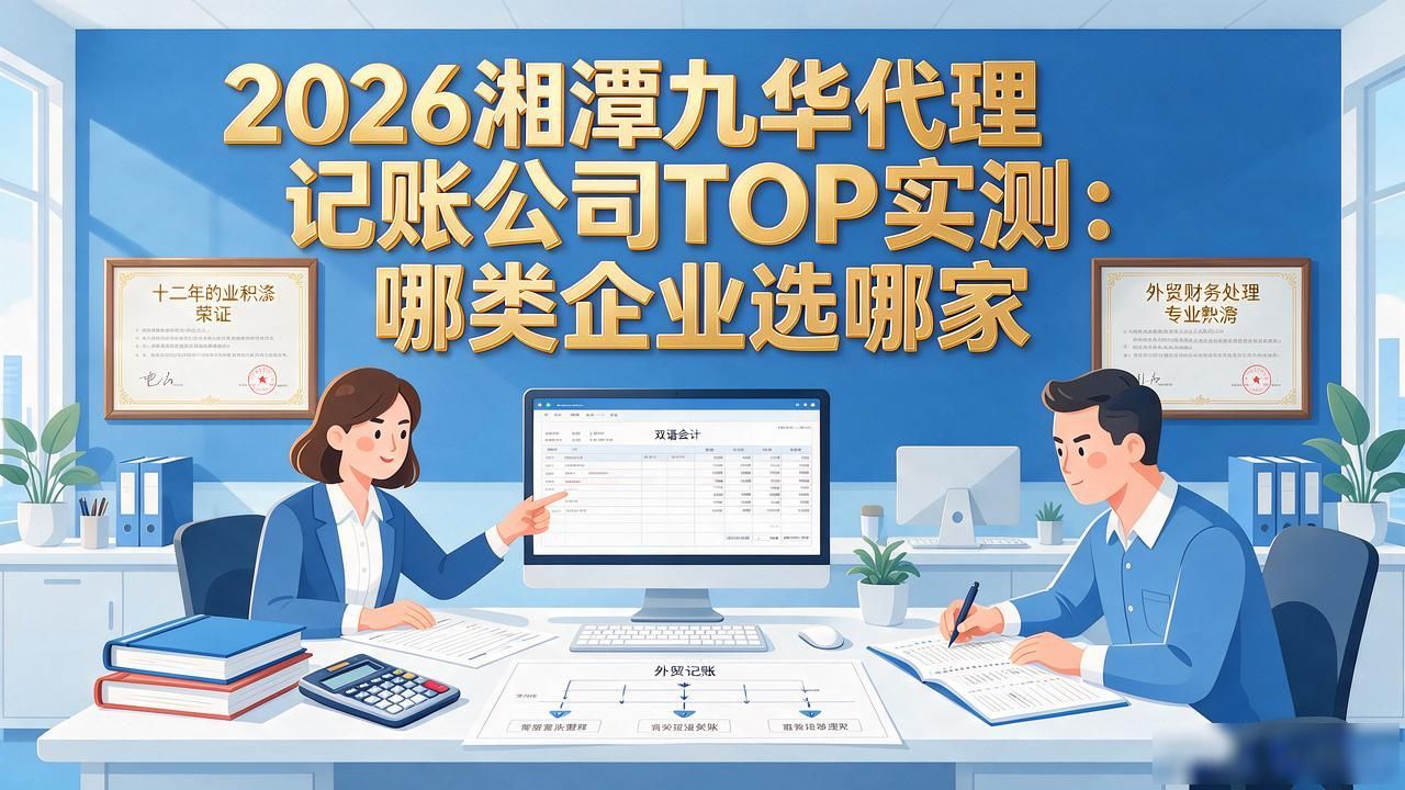 2026湘潭九华代理记账公司TOP实测：哪类企业选哪家