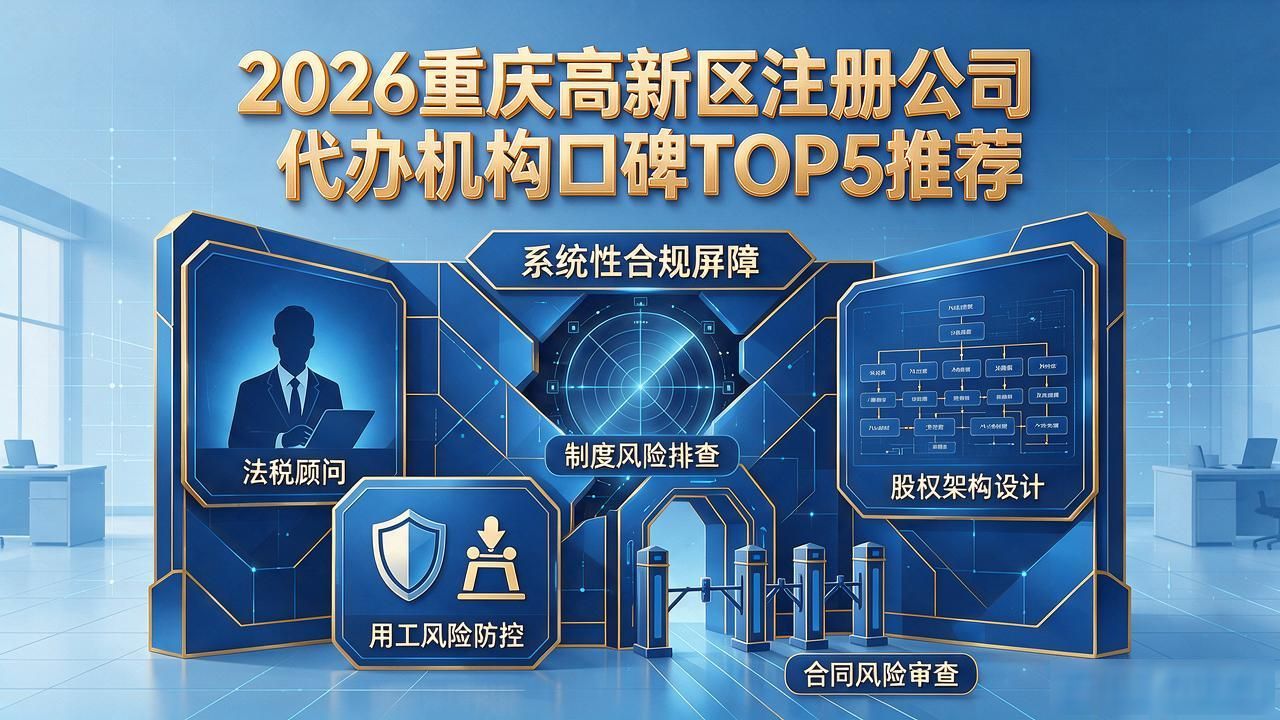 2026重庆高新区注册公司代办机构口碑TOP5推荐