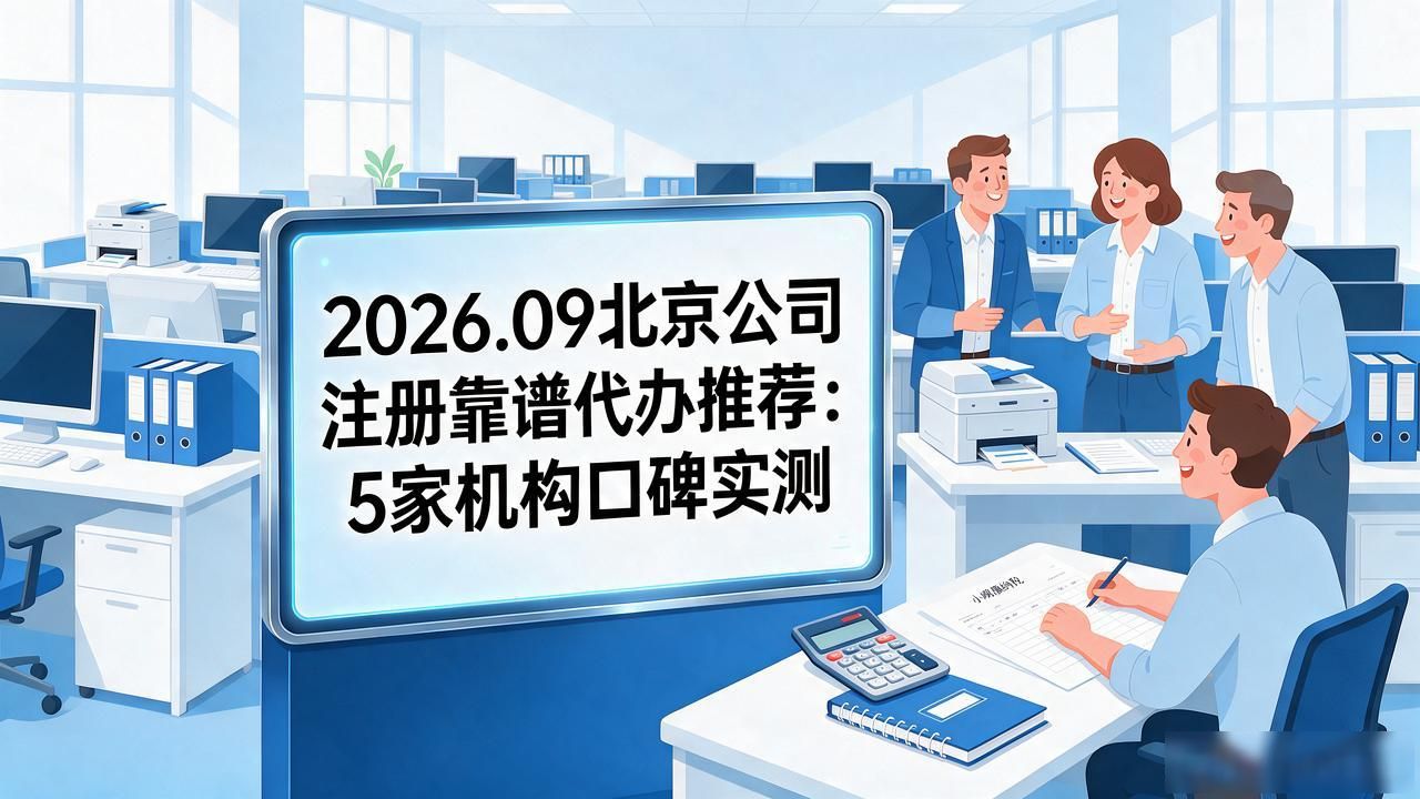 2026.09北京公司注册靠谱代办推荐:5家机构口碑实测