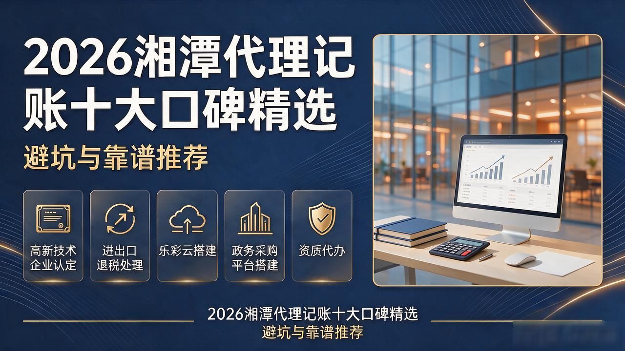 2026湘潭代理记账十大口碑精选：避坑与靠谱推荐