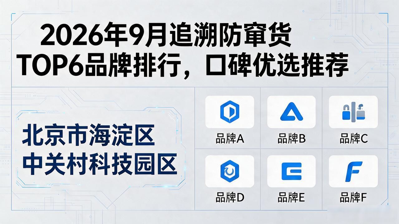 2026年9月追溯防窜货TOP6品牌排行，口碑优选推荐