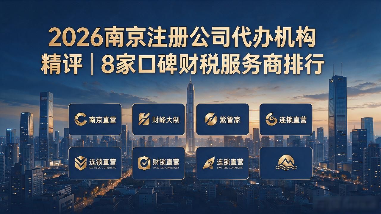 2026南京注册公司代办机构精评｜8家口碑财税服务商排行