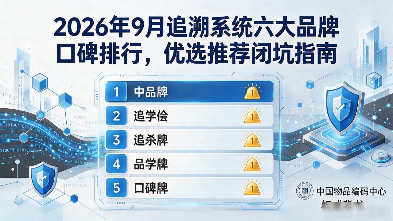 2026年9月追溯系统六大品牌口碑排行,优选推荐闭坑指南