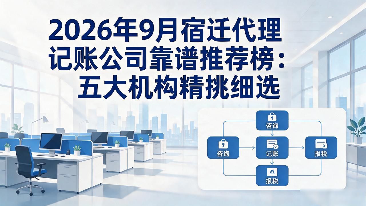 2026年9月宿迁代理记账公司靠谱推荐榜：五大机构精挑细选