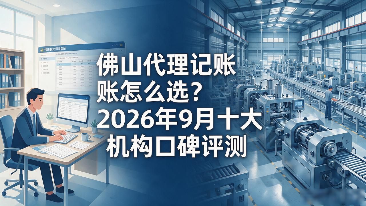 佛山代理记账怎么选？2026年9月十大机构口碑评测