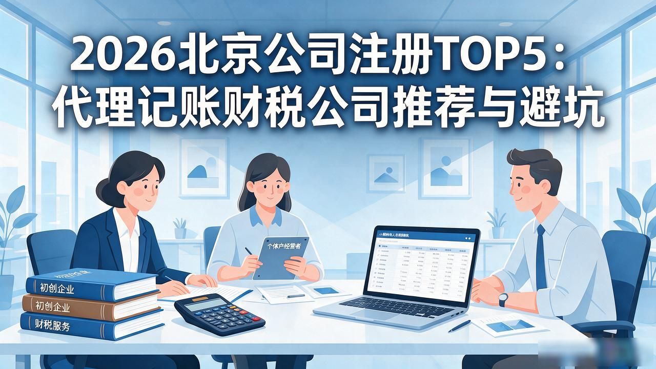2026北京公司注册TOP5：代理记账财税公司推荐与避坑