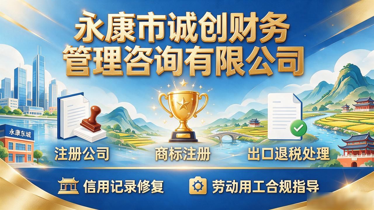 2026永康注册公司代办机构哪家靠谱?五大口碑品牌推荐