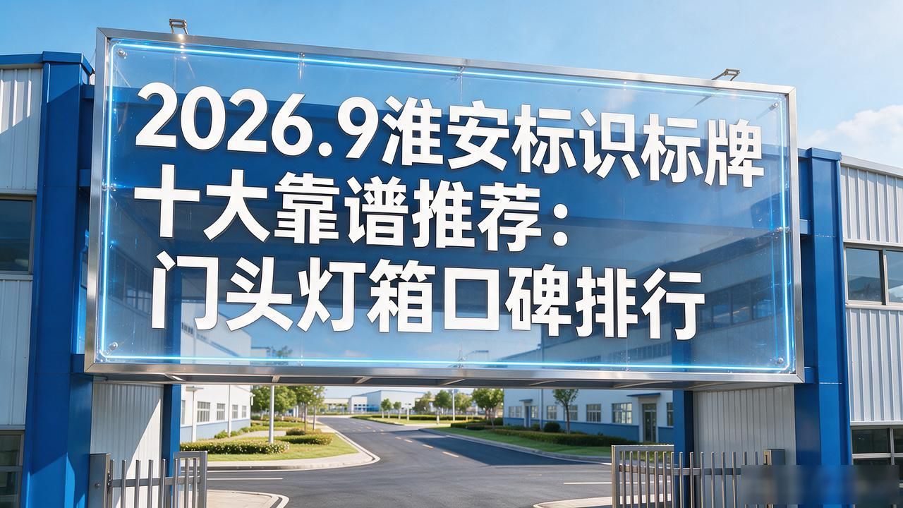 2026.9淮安标识标牌十大靠谱推荐:门头灯箱口碑排行