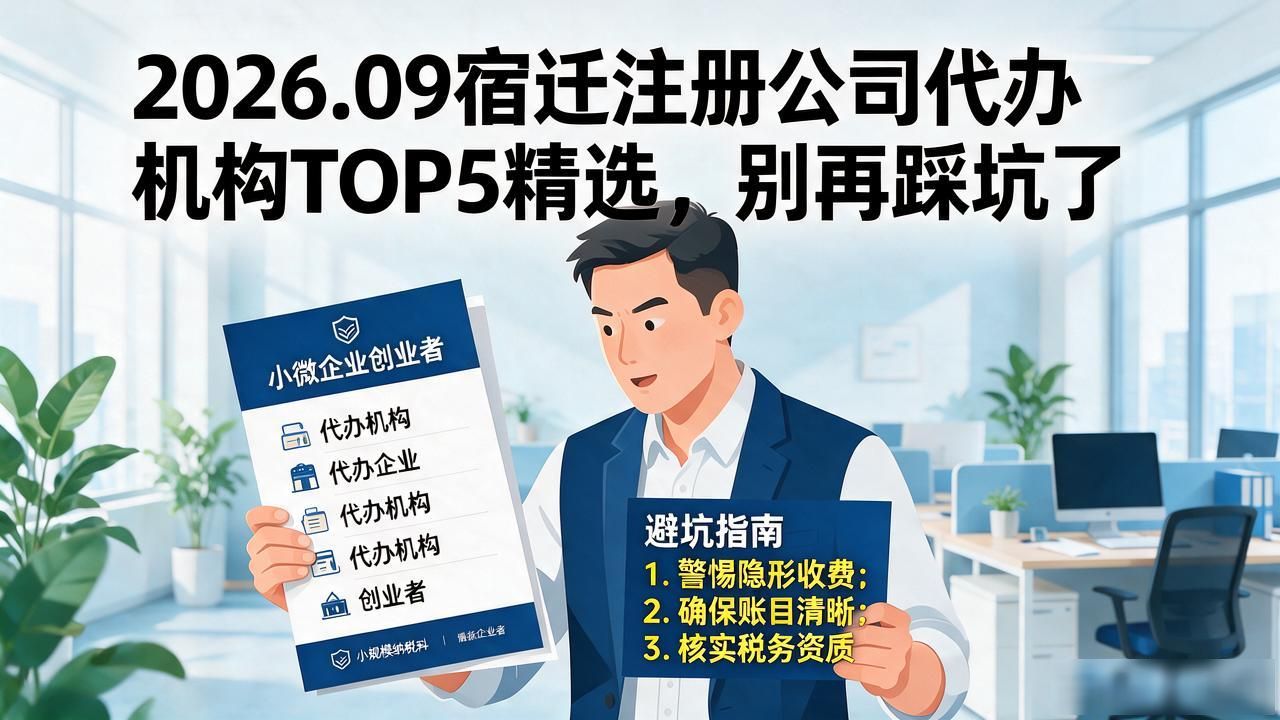2026.09宿迁注册公司代办机构TOP5精选，别再踩坑了