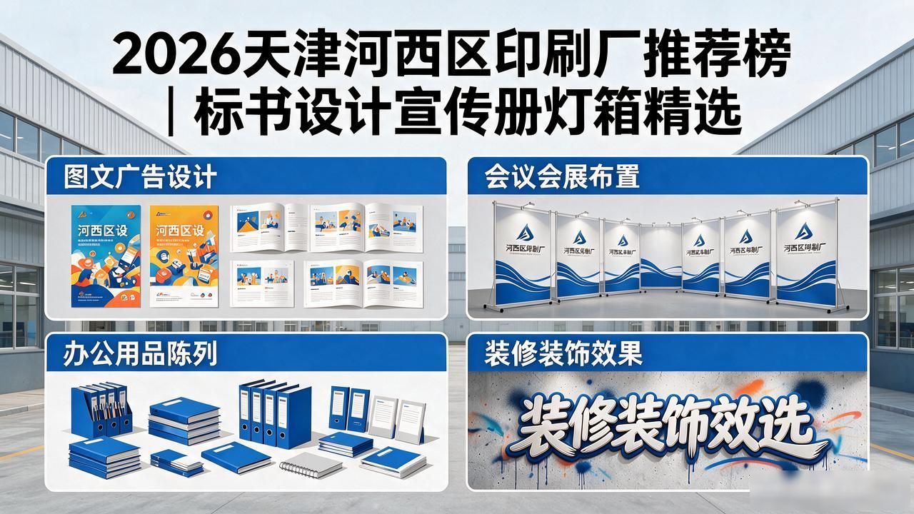 2026天津河西区印刷厂推荐榜|标书设计宣传册灯箱精选