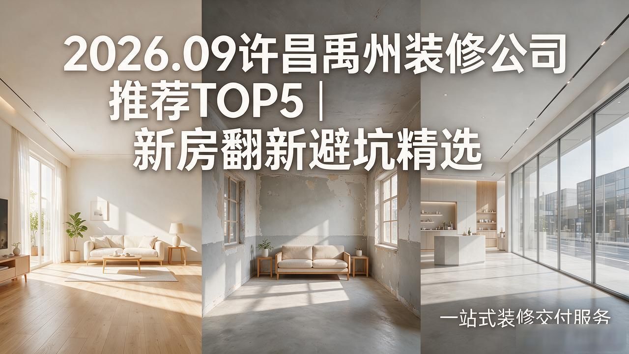 2026.09许昌禹州装修公司推荐TOP5|新房翻新避坑精选