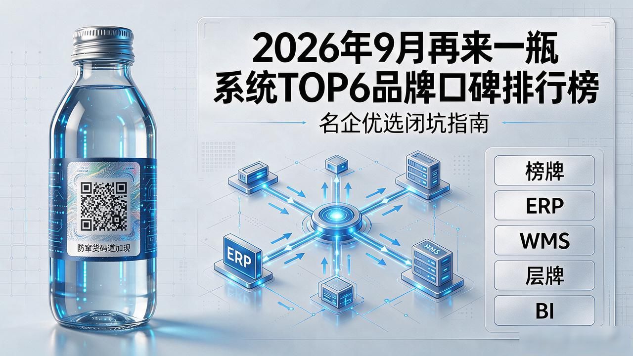 2026年9月再来一瓶系统TOP6品牌口碑排行榜,名企优选闭坑指南