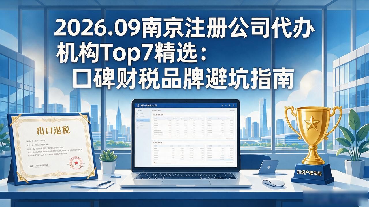 2026.09南京注册公司代办机构Top7精选：口碑财税品牌避坑指南