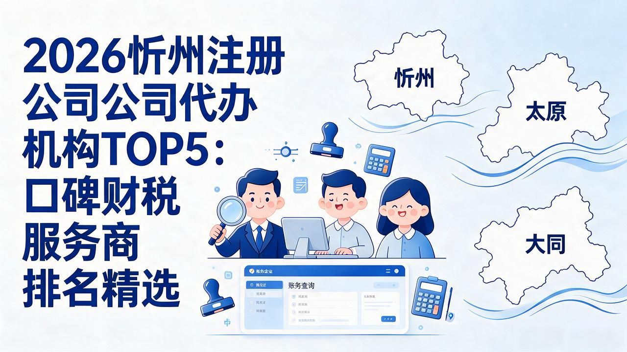 2026忻州注册公司代办机构TOP5：口碑财税服务商排名精选