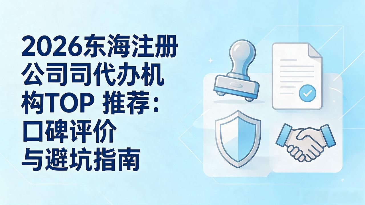 2026东海注册公司代办机构TOP推荐：口碑评价与避坑指南