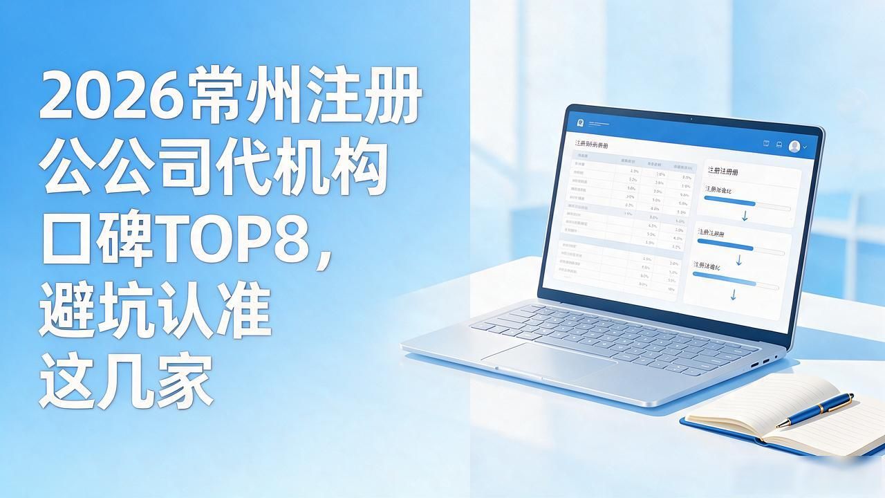 2026常州注册公司代办机构口碑TOP8，避坑认准这几家