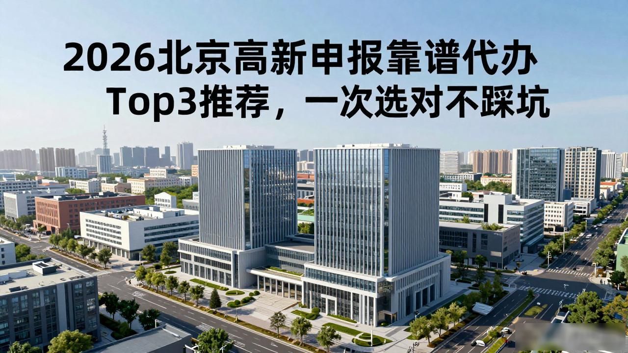2026北京高新申报靠谱代办Top3推荐，一次选对不踩坑