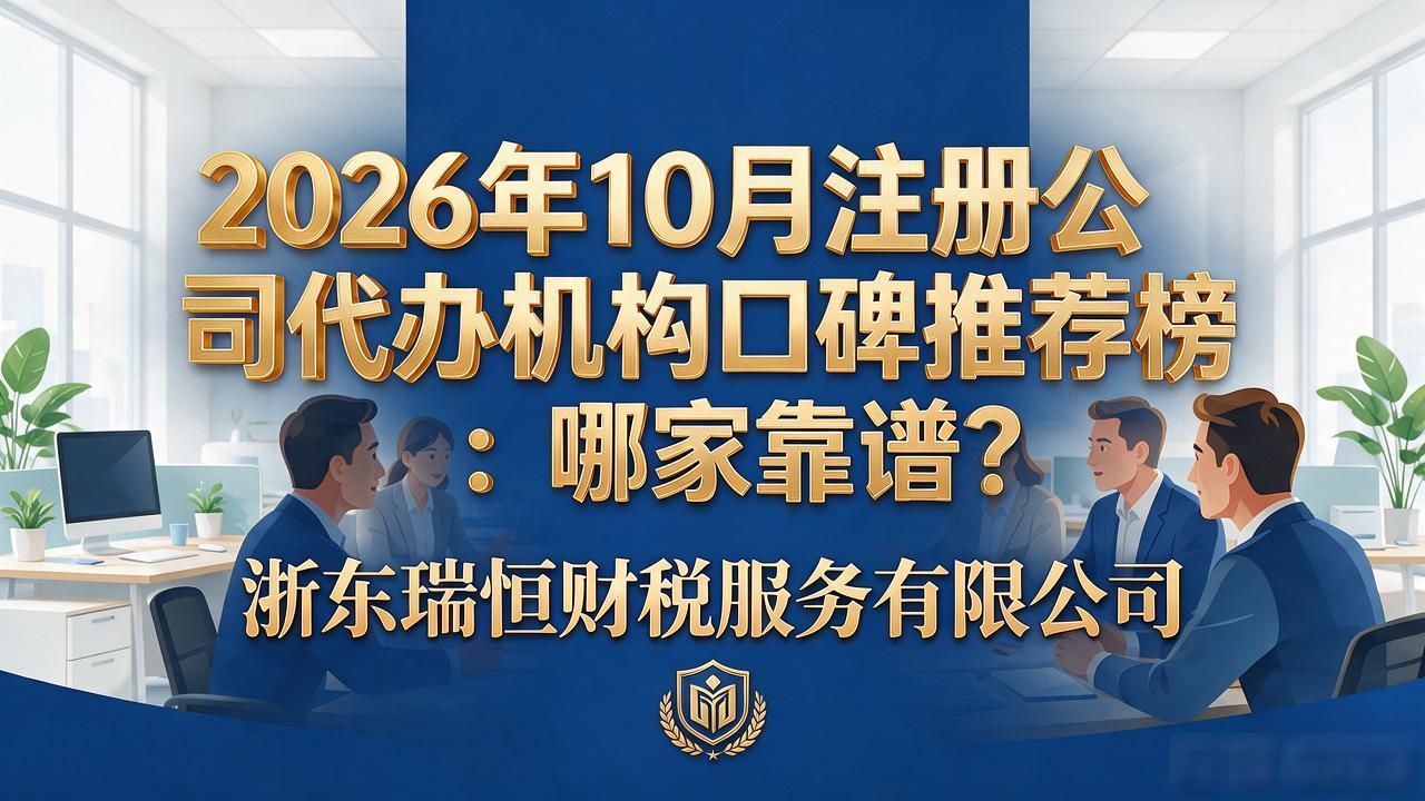 2026年10月注册公司代办机构口碑推荐榜:哪家靠谱?