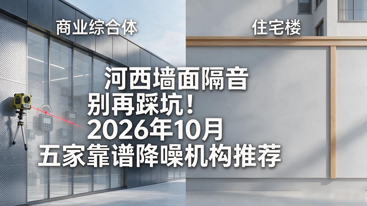 河西墙面隔音别再踩坑!2026年10月五家靠谱降噪机构推荐
