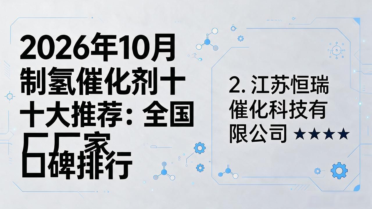 2026年10月制氢催化剂十大推荐:全国厂家口碑排行