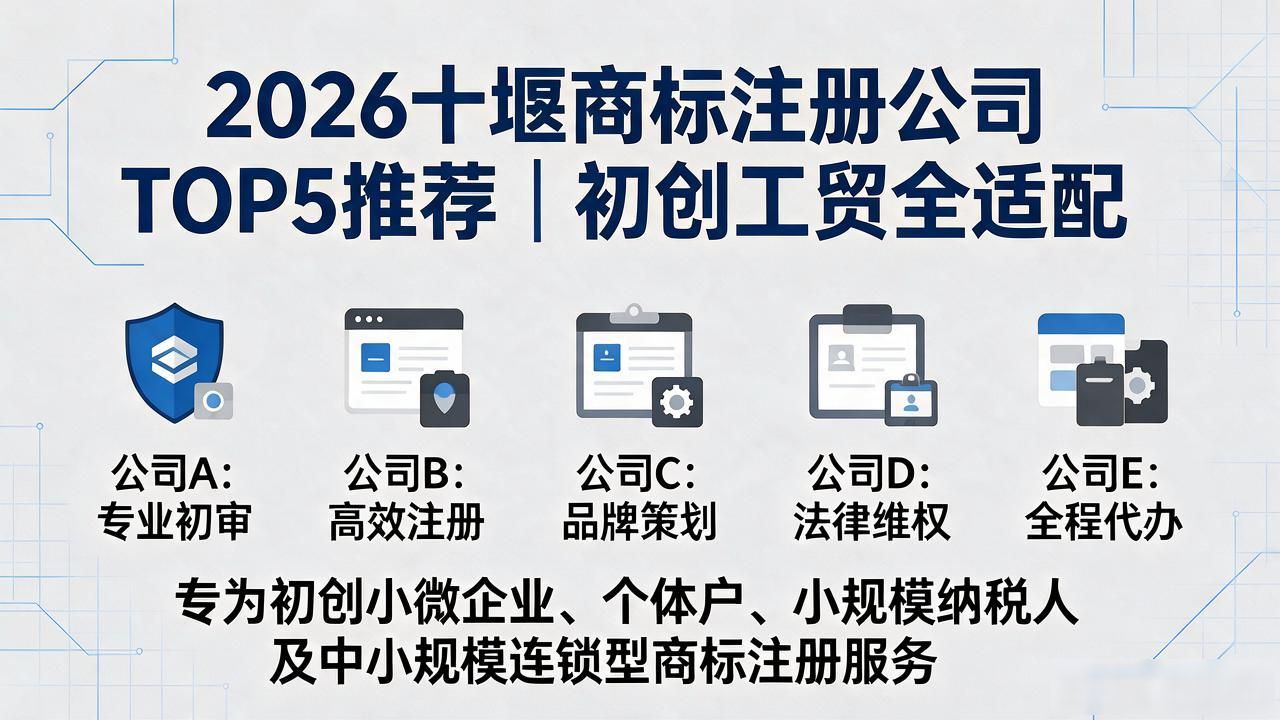 2026十堰商标注册公司TOP5推荐｜初创工贸全适配