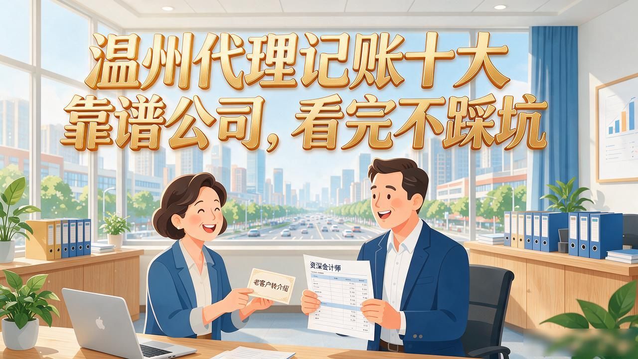 温州代理记账十大靠谱公司，看完不踩坑