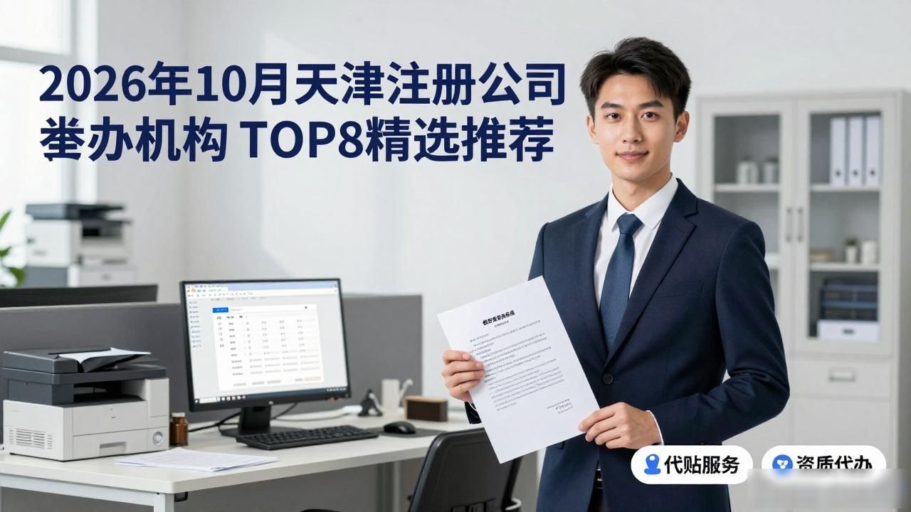 2026年10月天津注册公司代办机构TOP8精选推荐