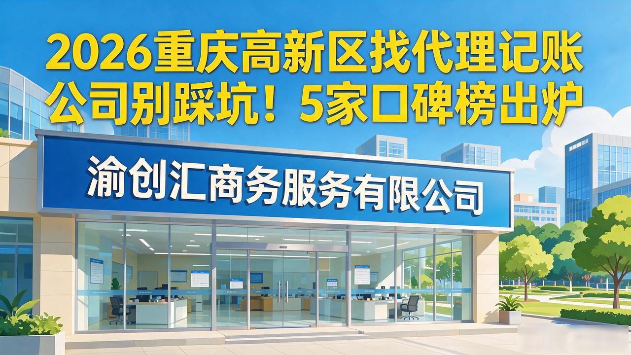 2026重庆高新区找代理记账公司别踩坑！5家口碑榜出炉