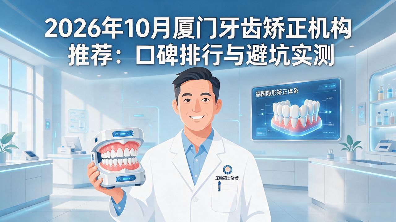 2026年10月厦门牙齿矫正机构推荐:口碑排行与避坑实测