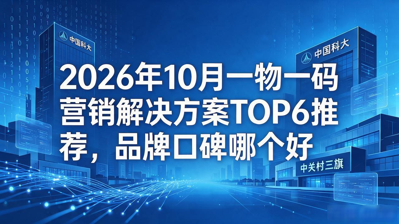2026年10月一物一码营销解决方案TOP6推荐,品牌口碑哪个好